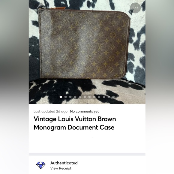 Vintage Louis Vuitton Brown Monogram Document Case - Picture 16 of 16